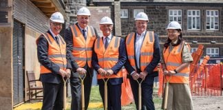 Staff at construction site