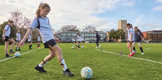 Kicking goals at Grimwade House